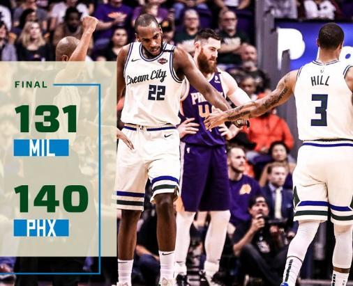  字母哥伤退雄鹿遭遇两连败  